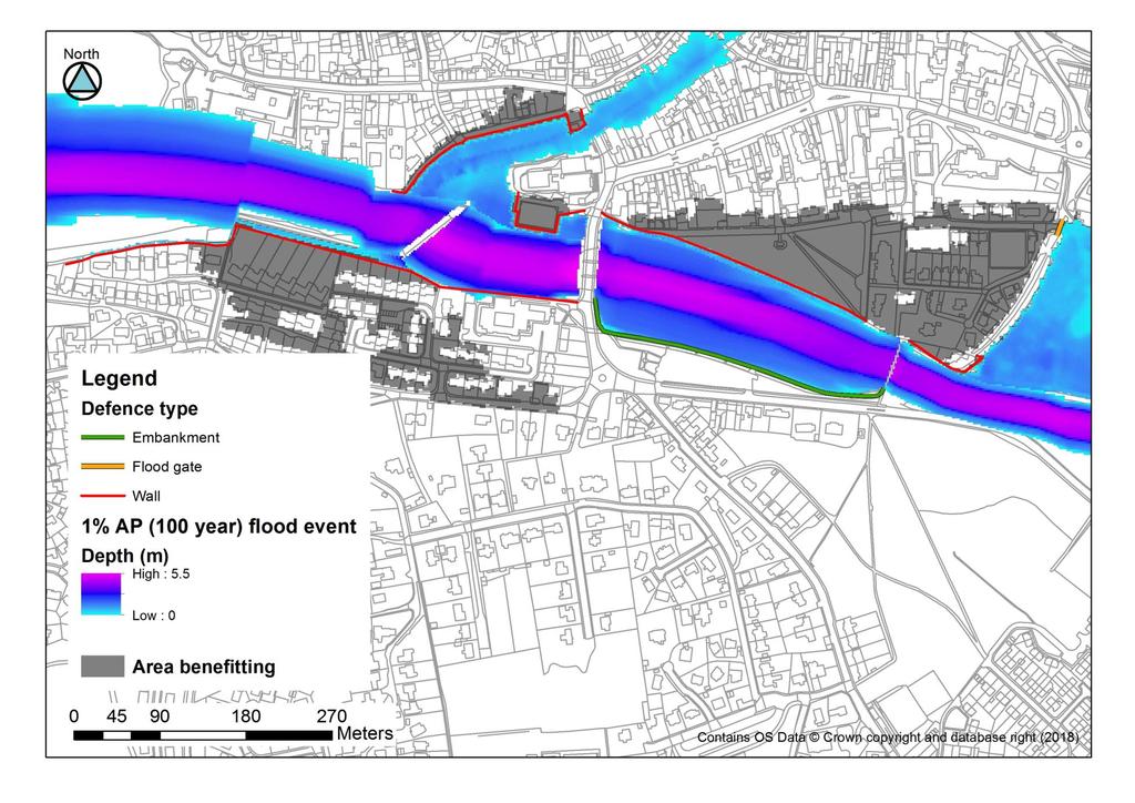 River Tweed Short Listed Options Option 1: Direct flood defences (walls and embankments) Three sub-options have been proposed with increasing standards of protection from 50 to 100 years