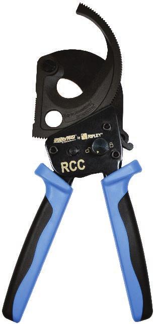 Other Tools & Accessories Cable Cutters RCC Series Ratchet Cable Cutters Compact tool cuts copper, aluminum, solid & stranded conductors, as well as multiple conductors in cables up to 1.75 (44.