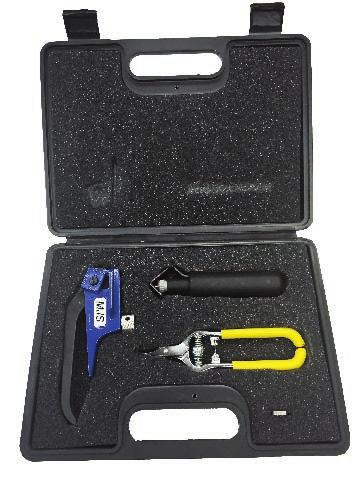 provides portability & tool protection Ergonomic Kit Ordering Guide BUSHING SELECTION POWER-DRIVEN CABLE STRIPPERS DIMENSIONS 8 to 500 kcmil Ergonomic Kit 43300-XXX 500 to 1000 kcmil WS 68 SNAP / WS