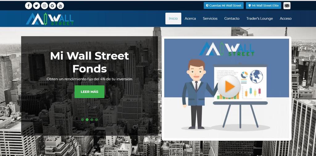 What s MI WALL STREET? Mi Wall Street is a Forex broker working under license of its liquidity provider X Open Hub UK.