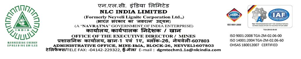 NOTICE INVITING TENDER (NIT) LIMITED TENDER NOTICE(Two Cover System) DT.20.10.2016 TO 1.