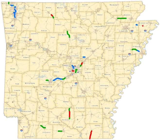 2012 Connecting Arkansas Program Completed 11 Projects 61 Miles $432 Million Under
