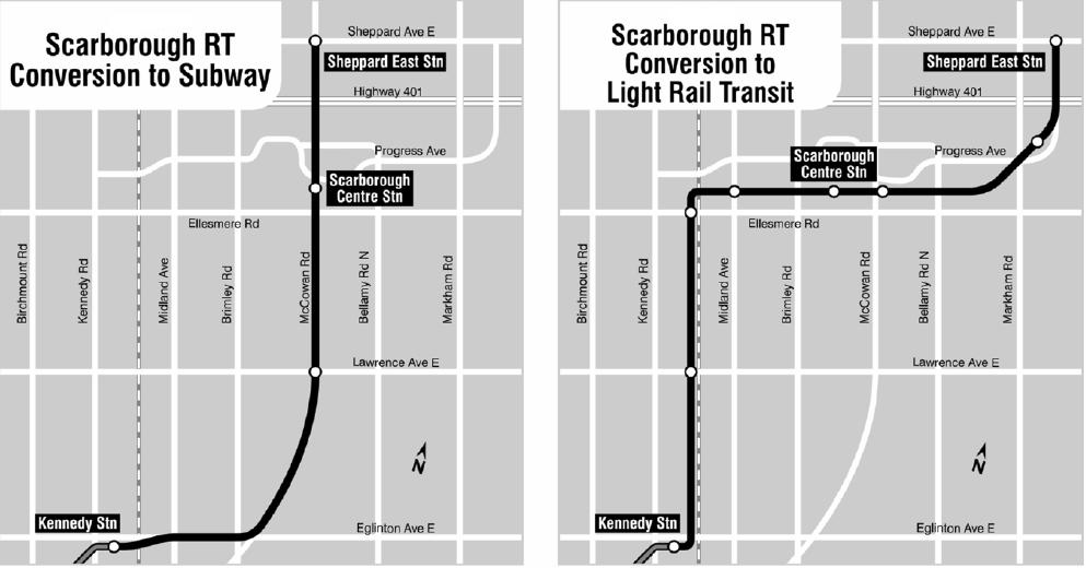 billion is based on a future value engineering and redesign exercise yet to be undertaken by Metrolinx. The new estimate for the Scarborough LRT has not been validated by the TTC. 3.