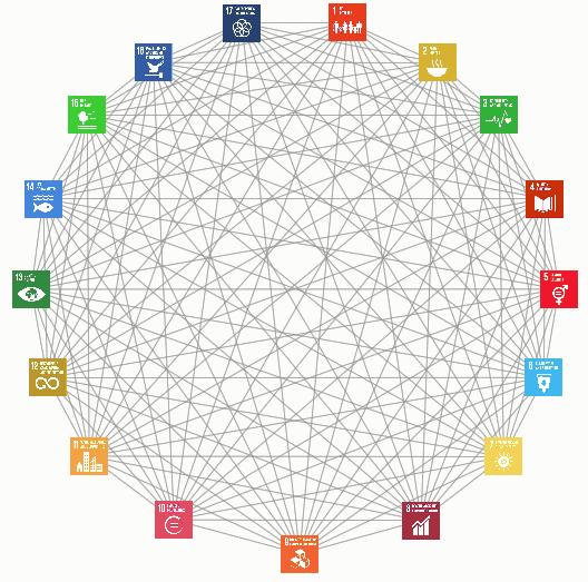 UN Sustainable Development Goals From 8, 18, 48 to 17, 169, 231 Potential 14,196 interactions Sinergies /
