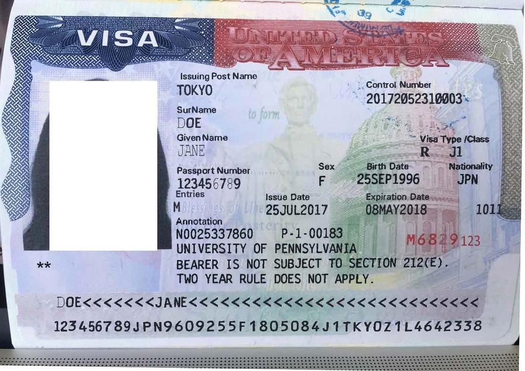 Document used to enter the US. All FN new hires must provide a copy of the picture Visa. *Canadian individuals are not required to obtain a US Visa to enter the US.