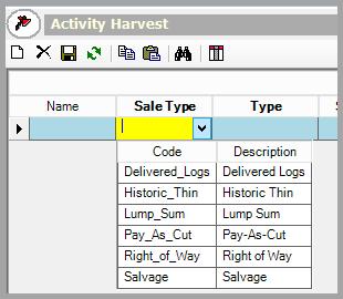 STEP 2: Once a timbersale activity is selected, verify that the values under the Harvest Vlume tab are crrect.