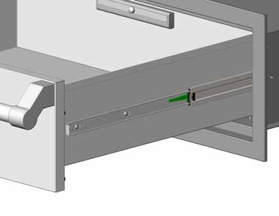 DRAWER INSTALLATION (AGSR) 1. Your new Hestan cabinet drawers come pre-installed in their drawer boxes. It will be necessary to remove them before installing the box in your island structure.