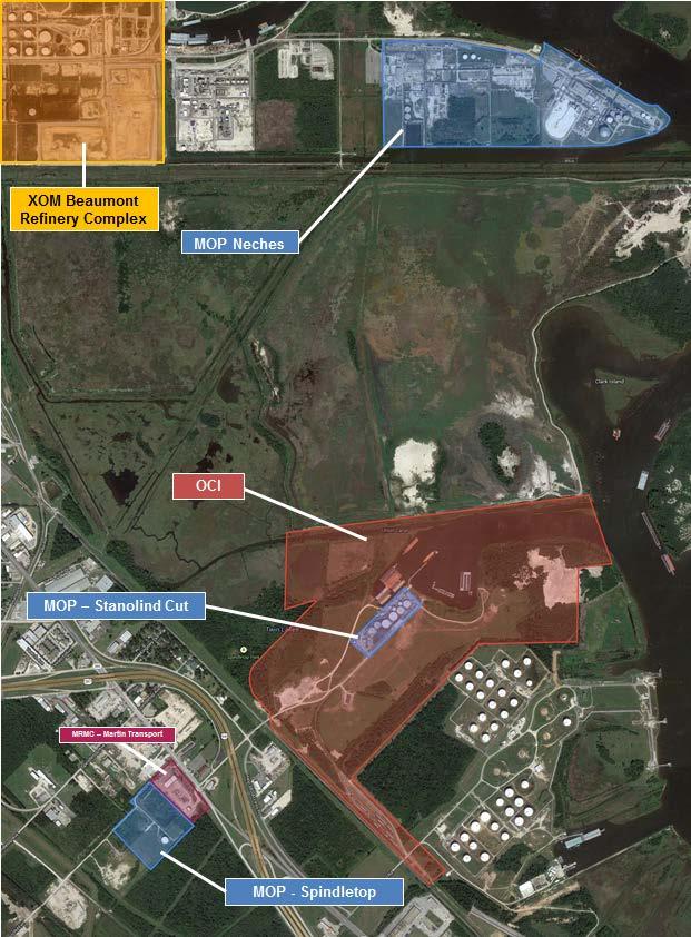GROWTH OPPORTUNITIES Beaumont Neches Beaumont Neches Expansion Recently entered into long-term lease agreement for 96 additional acres of property adjacent to existing Beaumont Neches terminal (total