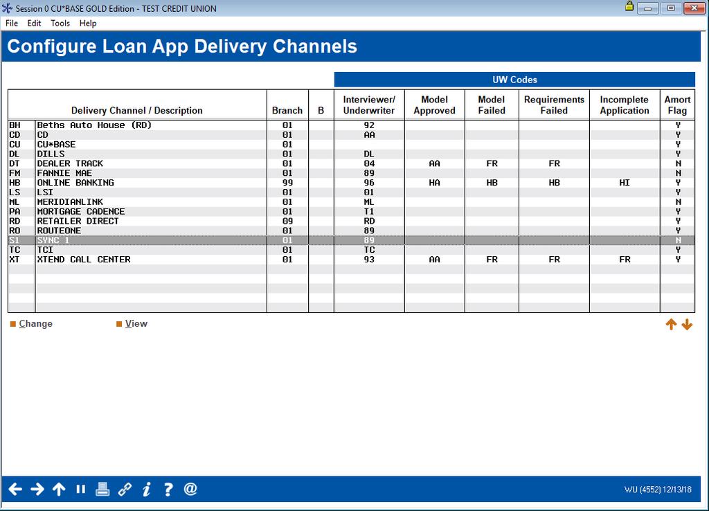 CONFIGURING CU*BASE CONFIGURING EXTERNAL LOAN DELIVERY CHANNELS The indirect lending delivery channel is the first link to a third-party source of loan applications through the XML Lending Gateway.