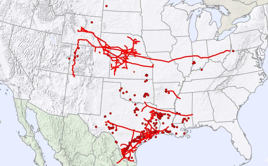 KMP Natural Gas Pipelines Segment Well-positioned in the Rockies, shales and in Texas 011 Growth Drivers: Fayetteville Express (FEP) pipeline inservice Eagle Ford shale development (under JV with