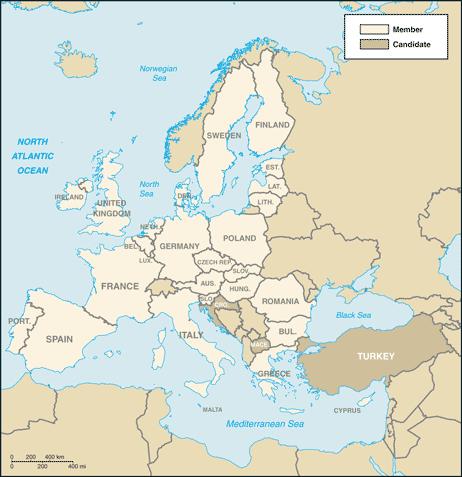 European Union (EU) : A single internal market for around 500 million citizens The EU as an institution and