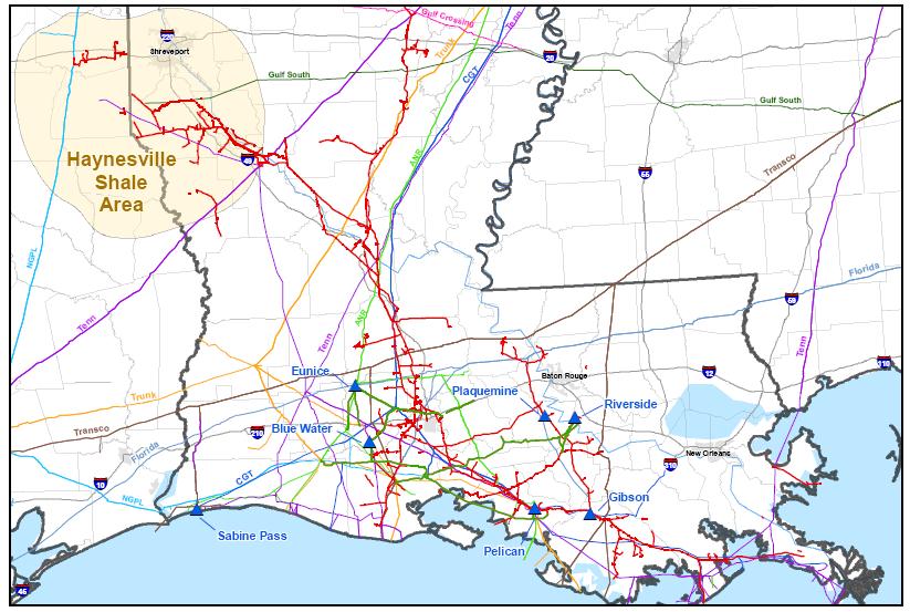 Louisiana Overview Largest intrastate pipeline system in Louisiana Ability to use LIG to bring rich gas to suite of processing plants