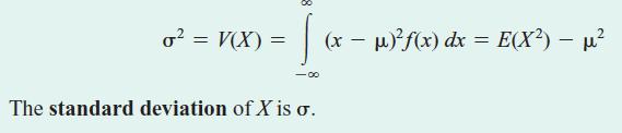 For sample data x 1, x 1,, x n the sample variance (s 2 ) is a measure of the dispersion or scatter in the data: s x