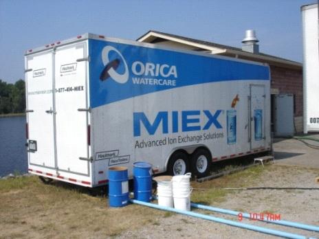 C. PILOT STUDY - MAGNETIC ION EXCHANGE (MIEX) During July 2010, Fayette County contracted with Orica Watercare, Inc.