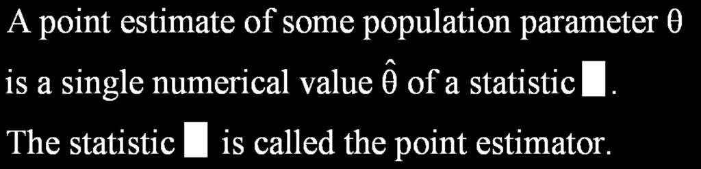 That is, μ = the numerical value x is the point estimate of μ. 1 2 3 4 X.