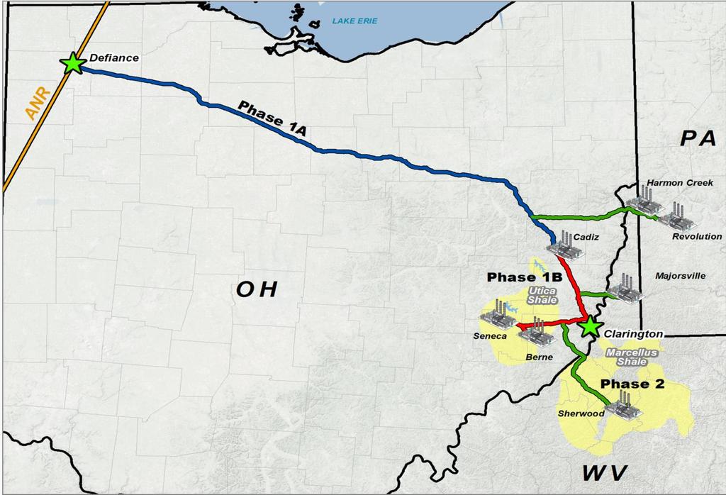 Rover Pipeline Uplift and Optionality Rover Phase 2 Sherwood Lateral placed into service in November Creates further optionality for Marcellus gas to access Chicago & Gulf Coast Markets Rover