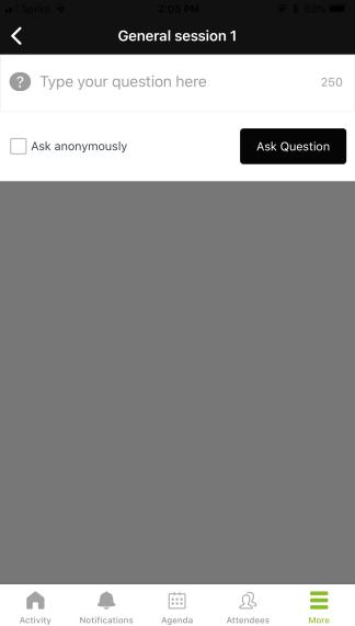 Enter your question and click the Ask Question button to