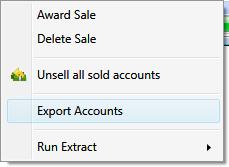 Creating a Pending Sale and Loading Accounts 1.