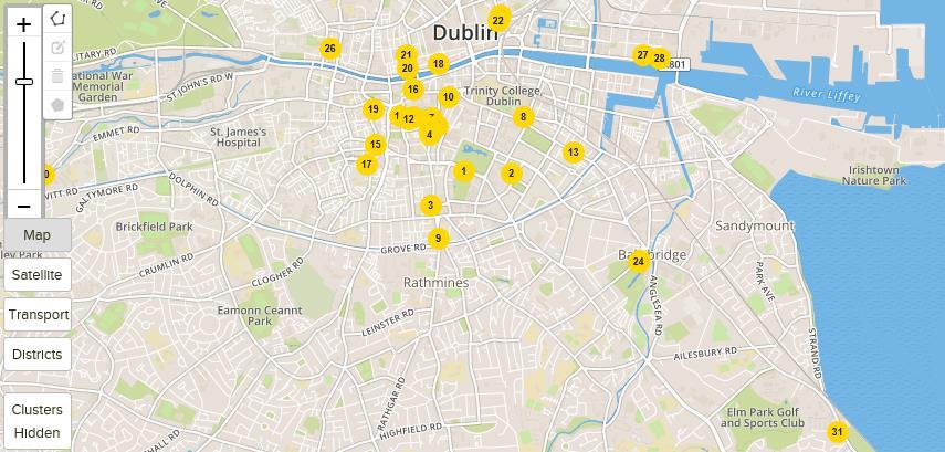 Dublin is now at 23,005 bedrooms, with 3,696 in