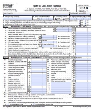 limited to the following: Must be U.S. citizen or resident Must file schedule F or other tax forms that can be converted to a schedule F Schedule F must cover 100% or your operation.