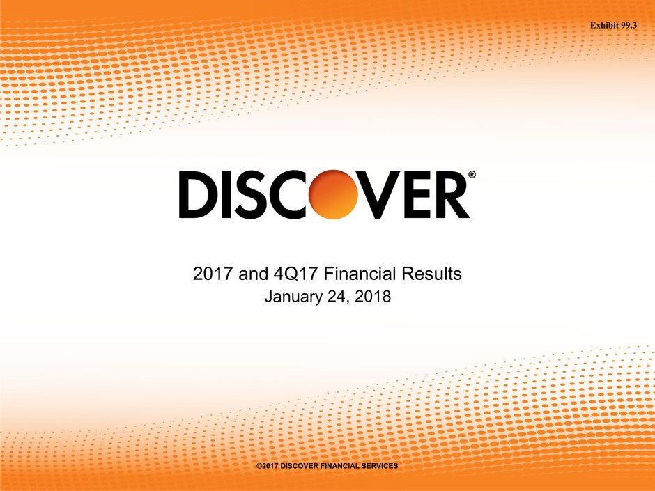 2017 and 4Q17 Financial Results January 24,