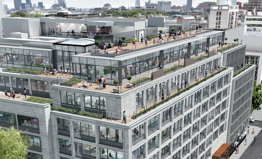 2019 COMPLETION: 80 CHARLOTTE STREET W1 380,000 sq ft development on site: 321,000 sq ft offices 42% pre-let 45,000 sq ft