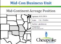5mm acres remain in the Mid-Continent ~$100mm in capital available to redirect to other investment opportunities Budgeted