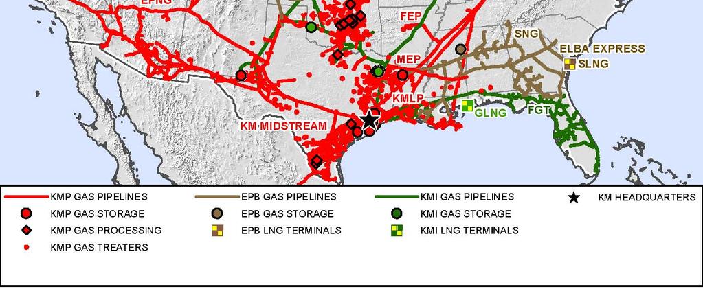 gathering & processing SNG / Elba Express expansions Pipe expansions to Mexico border Long-term Growth Drivers: Natural gas the logical fuel of choice Cheap, abundant, domestic and clean Unparalleled