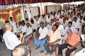 The participants included landowners of Undavalli and Penumaka villages who have participated in Mandadam consultation also.