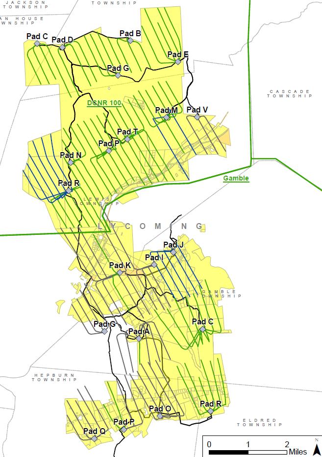 E&P and Gathering EDA Marcellus: Lycoming County Development Marcellus Development in Lycoming County has Resumed in Connection with Atlantic Sunrise Prolific Marcellus acreage with peer leading well