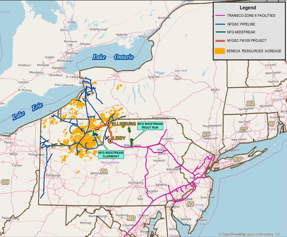 Pipeline & Storage FM100 Project - Consolidated Benefit for NFG Project expected to provide long-term earnings uplift to Seneca, Supply Corp. and Gathering Supply Corp.