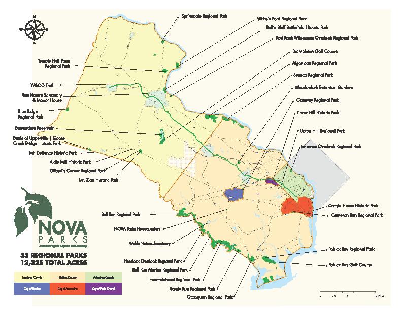 About NOVA Parks Regional park agency in Northern Virginia Located just outside of Washington DC Population served: almost 2 million Operates