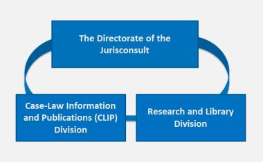 Directorate of the Jurisconsult Objectives: Advise judicial formations on case-law matters and principles Monitor the weekly Section work Ensure research on