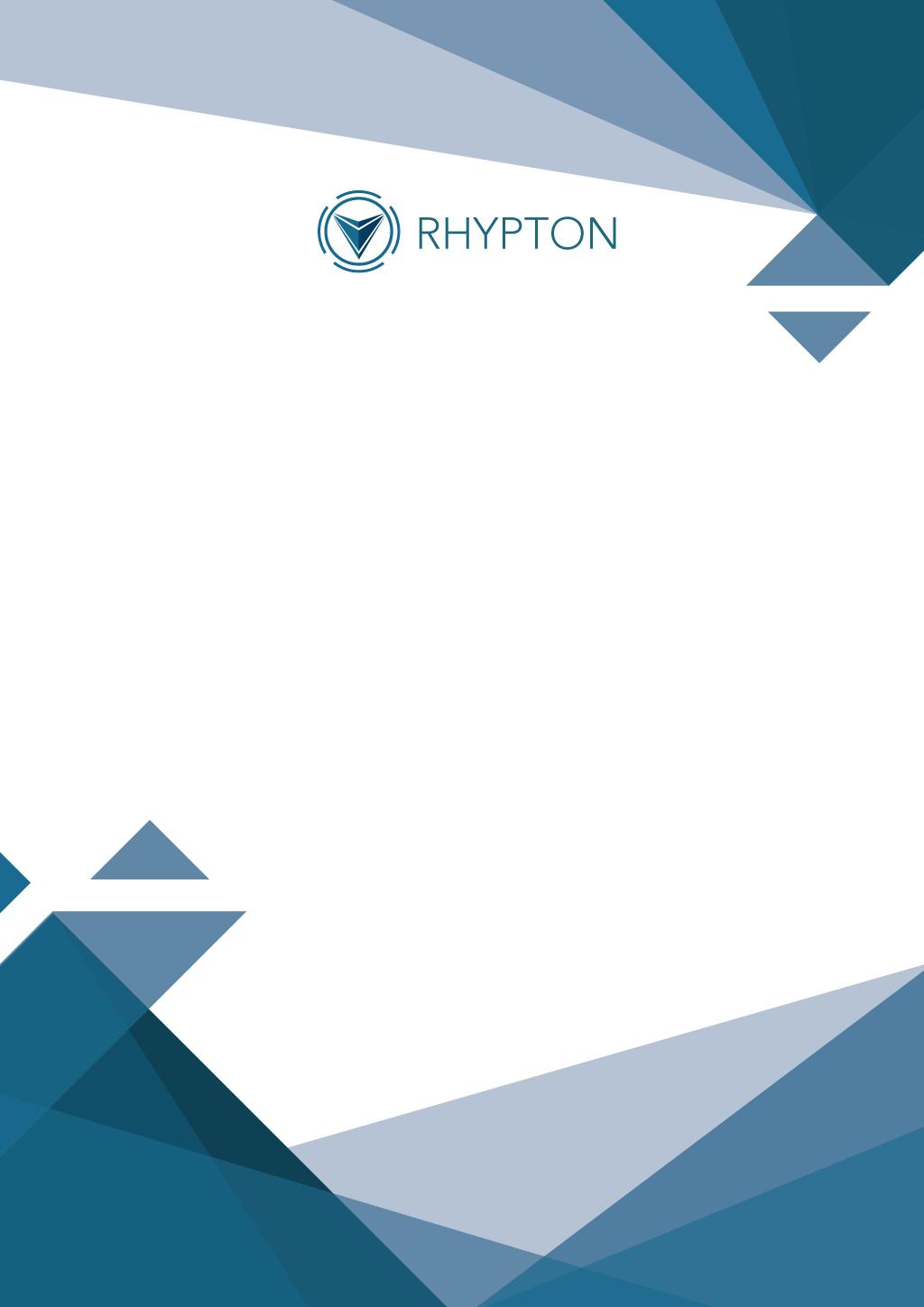 TABLE OF CONTENTS 1.0 Overview Of Rhypton Coin 2.0 About Rhypton Token 3.0 Token Distribution 4.0 Revenue Distribution 5.0 Network of Participants 6.0 Advantages for Participants 6.