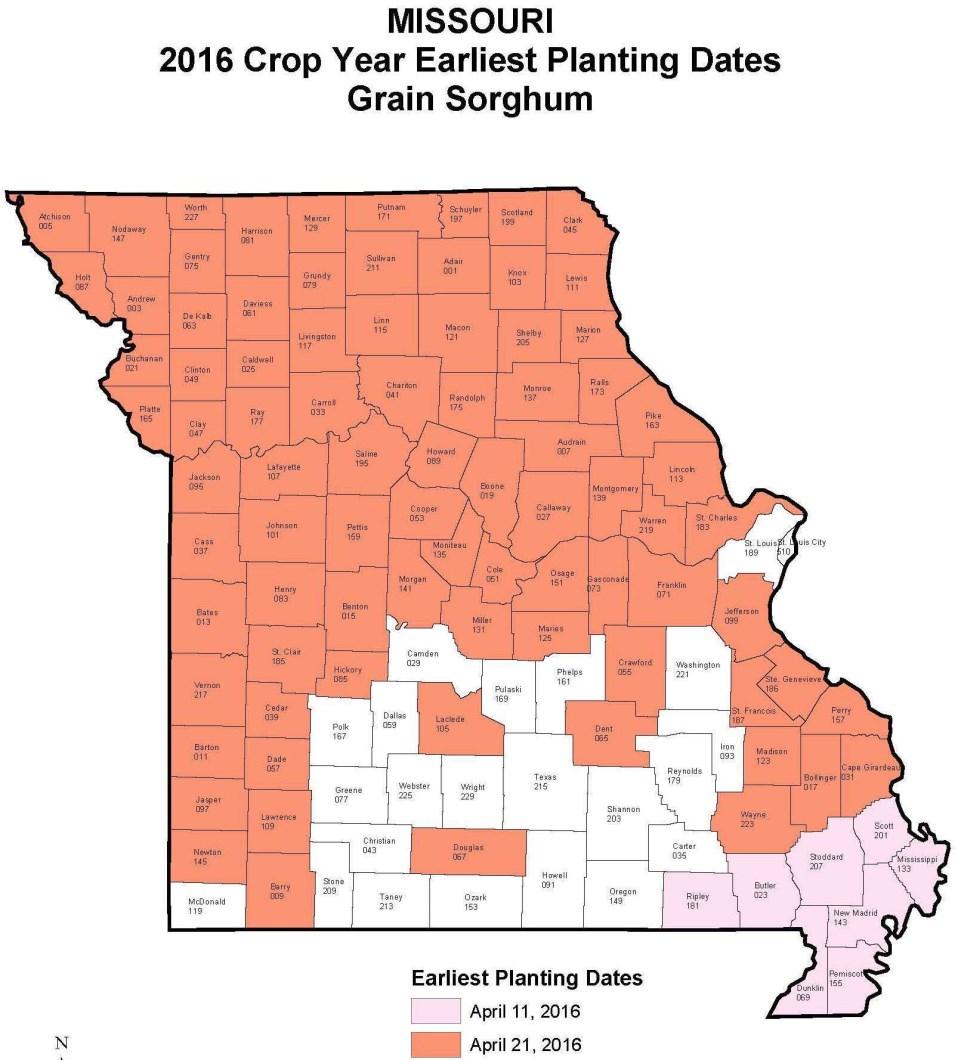 Page 6 Crop Insurance 2016 A Look at the Replant Option (continued) IMPORTANT NOTICE Starting in 2016 RMA is allowing Soybeans to be insured in these counties Howell McDonald Webster Wright Phelps