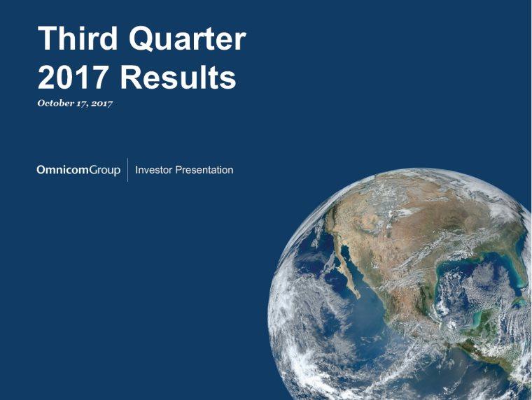 Third Quarter 2017 Results