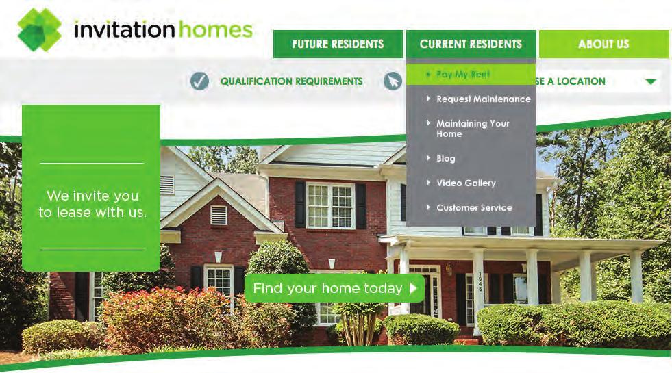 Payment Portal Registration Quick Guide Paying your rent is fast and easy with Invitation Homes online portal!