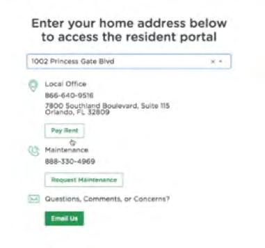 Enter your home address in the field provided.
