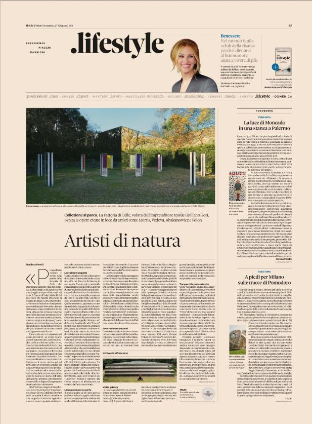 The Sunday of Il Sole 24 ORE is completely renewed..lifestyle leads the reader to a world where the quality of life is at the center.