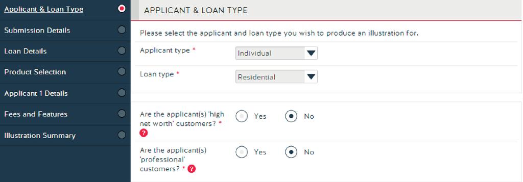 Producing an Illustration You can produce multiple illustrations based on your client s loan requirements before you