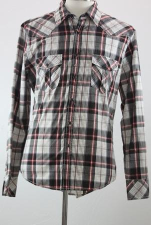95 Xlarge Closeout pricing R&R Cowboy Plaid Shirt Scarlet/Tan B2S7795-SCA