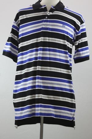 95 Large Great for Spring Men's Short Sleeved Striped Polo