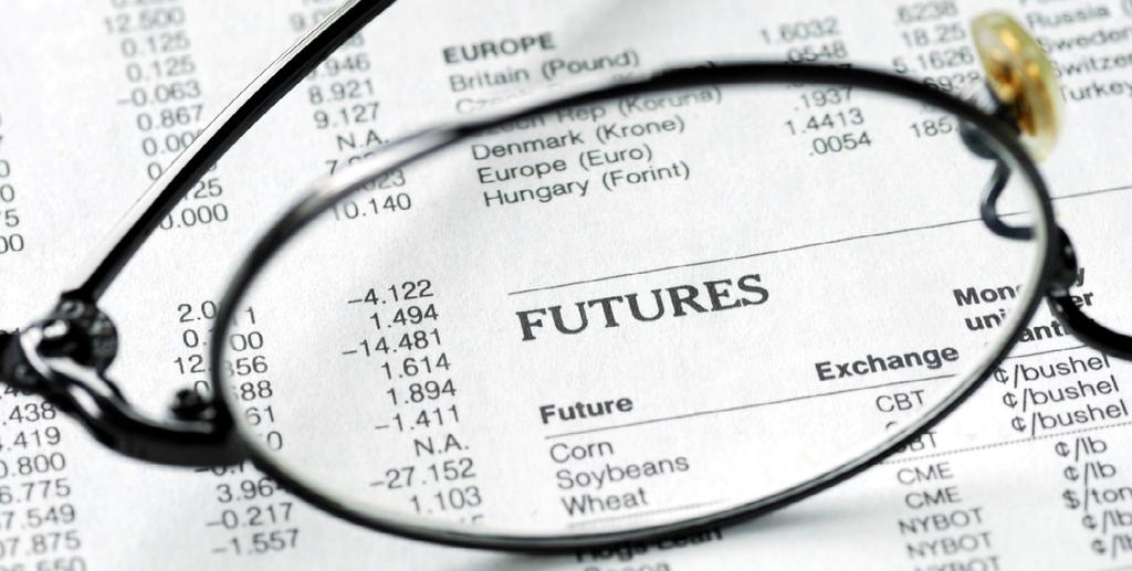 Commodity prices are determined by the futures market.