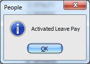 Enter Leave Pay Periods and