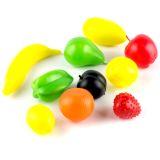 6 Play Fruit Plastic 10 pieces of plastic assorted fruit (each pack should