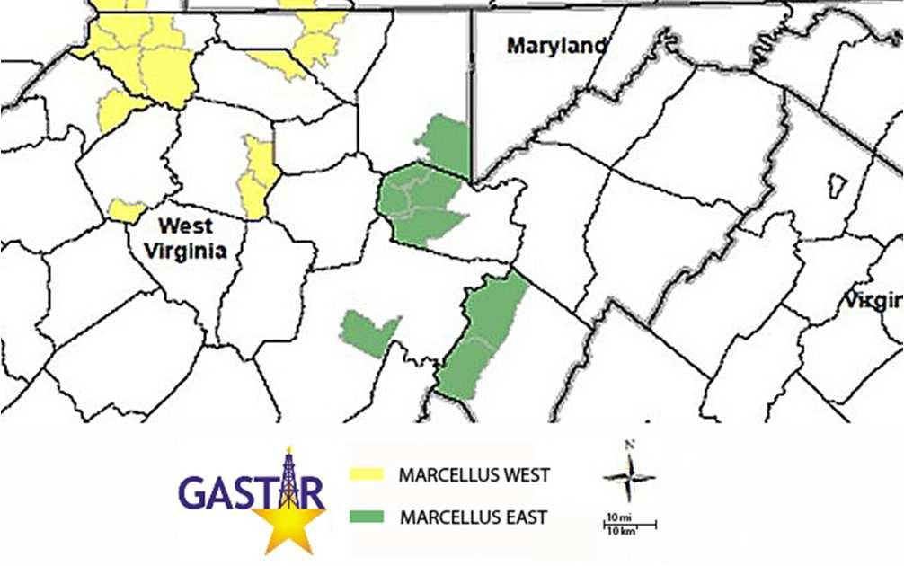 Marcellus East Large position Low entry price Acquired assets in November 2010 100% WI, 80% NRI Tested Marcellus potential in 2 wells Preston/Tucker tested 1.1 MMcf/d Pendleton tested 0.8-1.