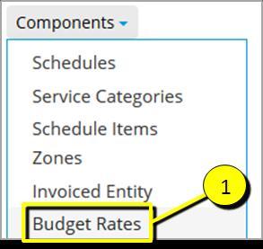 Over-budget items are highlighted in red. Before you begin The required Work types and Attributes must be configured for use with budgeted Items. The budgeted quantities must also be uploaded.