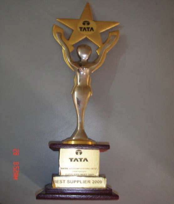 Best Supplier Award received from Tata Auto Components Ltd.
