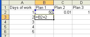 Start new workbook. Open Microsoft Excel and start a new blank workbook. Type in the appropriate headings and days 1 through 5.