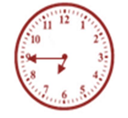 9. The clock above shows the time when Sunil got up to get ready for school. Show this time on the clock below. 10. 5.